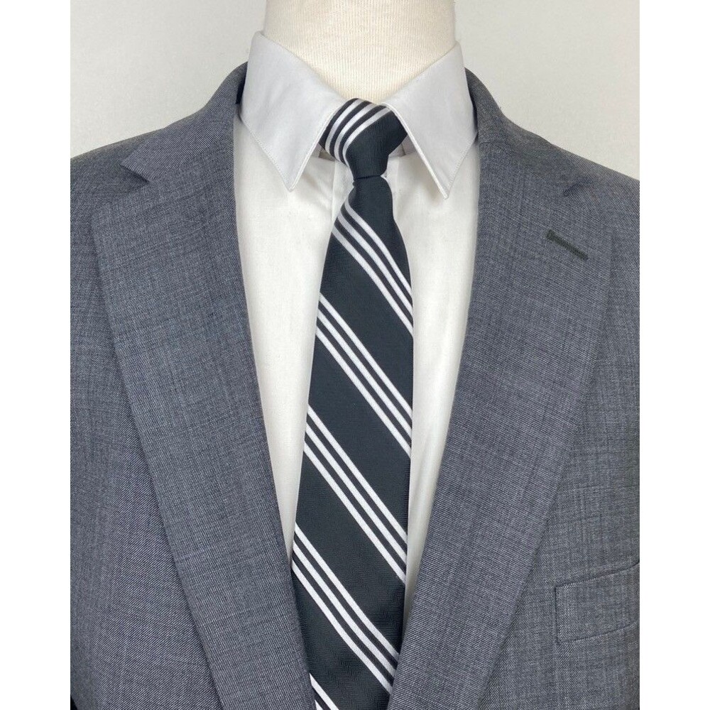 RALPH LAUREN Mens 48L Gray Wool Natural Stretch Blazer Sport Coat Suit Jacket - Picture 3 of 9